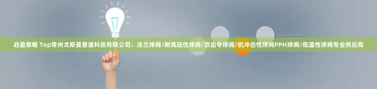 启盈策略 Top常州戈斯曼管道科技有限公司：法兰球阀/耐高压性球阀/双由令球阀/抗冲击性球阀PPH球阀/低温性球阀专业供应商